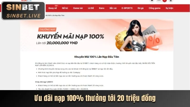 Thưởng nạp lại hàng ngày kkwwin